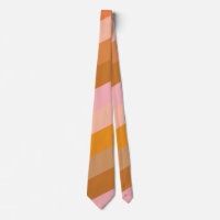 Retro geometrische roze oranje strepen bruiloft