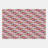Retro geometrische steen inpakpapier vel (Voorkant)