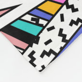 Retro geometrische vormen: kleurrijke Vintage. Fleece Deken (Hoek)