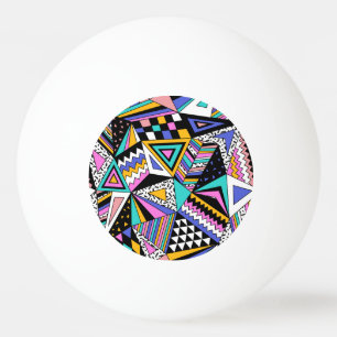 Retro geometrische vormen: kleurrijke Vintage. Pingpongbal