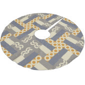 Retro geometrische vormen, modern patroon kerstboom rok (Gekanteld)