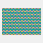 retro geometrische wikkelpapier inpakpapier vel (Voorkant 2)