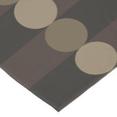 Retro Geometry Stripes Cirkels Zwart Goud Korte Tafelloper (Hoek)