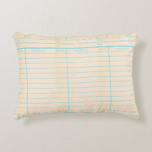 Retro Gepaste Kaart van de Datum van het Boek van Accent Kussen