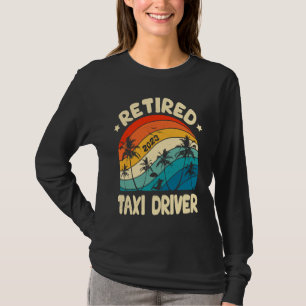 Retro Gepensioneerde Taxichauffeur Vintage Pensioe T-shirt