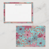 Retro gepersonaliseerd Briefpapier Notitiekaartje (Voorkant / Achterkant)