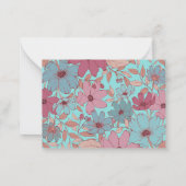 Retro gepersonaliseerd Briefpapier Notitiekaartje (Achterkant)