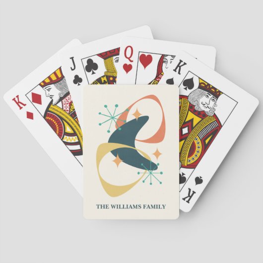 Retro Gepersonaliseerd Pokerkaarten (Achterkant)