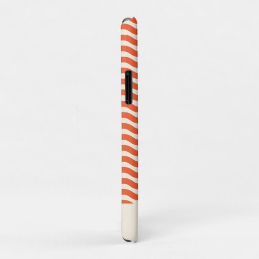 Retro gepersonaliseerde hippie strand strepen Sina Case-Mate iPhone Case (Achterkant/rechts)