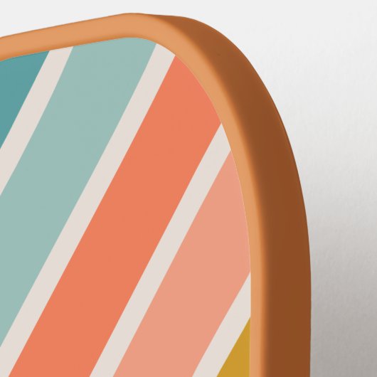 Retro Gepersonaliseerde Naam Aangepast Ontwerp Pickleball Paddle (Links Detail)