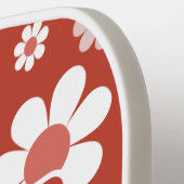 Retro gepersonaliseerde naam madeliefje pickleball paddle (Links Detail)