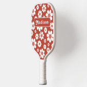 Retro gepersonaliseerde naam madeliefje pickleball paddle (Links)