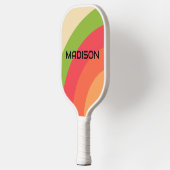 Retro gepersonaliseerde naam pickleball paddle (Links)