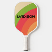 Retro gepersonaliseerde naam pickleball paddle (Achterkant)