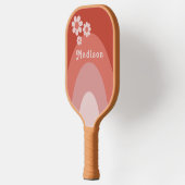 Retro gepersonaliseerde naam pickleball paddle (Links)