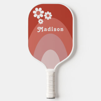 Retro gepersonaliseerde naam pickleball paddle