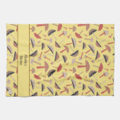 Retro gepersonaliseerde paddenstoelenschimmels uit theedoek (Horizontaal)