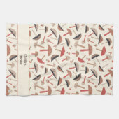 Retro gepersonaliseerde paddenstoelenschimmels uit theedoek (Horizontaal)