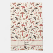 Retro gepersonaliseerde paddenstoelenschimmels uit theedoek (Verticaal)