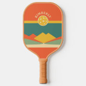 Retro gepersonaliseerde Pickleball Paddle - DIY Na (Voorkant)