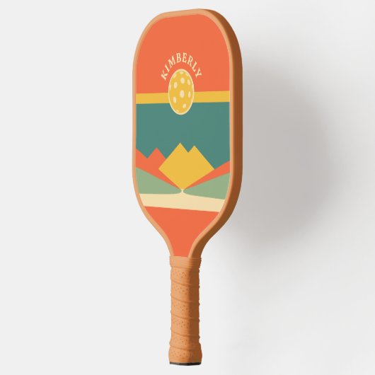 Retro gepersonaliseerde Pickleball Paddle - DIY Na (Links)
