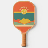 Retro gepersonaliseerde Pickleball Paddle - DIY Na (Achterkant)