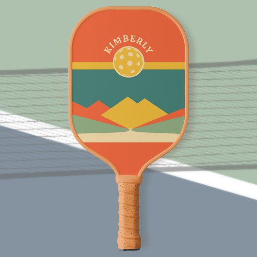 Retro gepersonaliseerde Pickleball Paddle - DIY Na