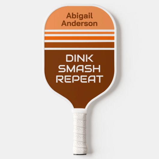 Retro gepersonaliseerde Pickleball Paddle - Grappi (Voorkant)