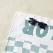 RETRO Gepersonaliseerde Strandlaken Naam Aangepast (In situ)