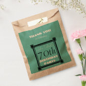 Retro Gepersonaliseerde Verjaardag Bedankt Favor B Bedankzakje (Gezegeld)