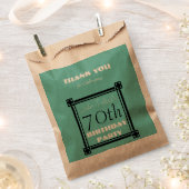 Retro Gepersonaliseerde Verjaardag Bedankt Favor B Bedankzakje (Geknipt)