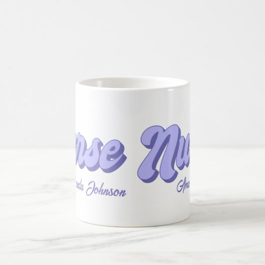 Retro gepersonaliseerde verpleegkundige Mok (Center)