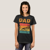 Retro German Shepherd Dad Gsd Daddy Dog Owner Fath T-shirt (Voorkant volledig)