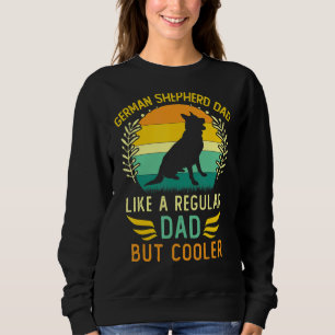 Retro German Shepherd Dad Vaderdag Trui