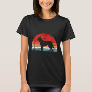 Retro German Shepherd Dog Dad Mama T-shirt