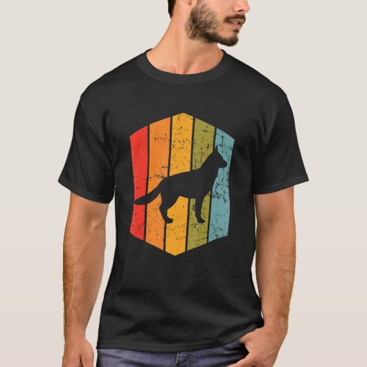 Retro German Shepherd Dog  German Shepherd T-shirt (Voorkant)