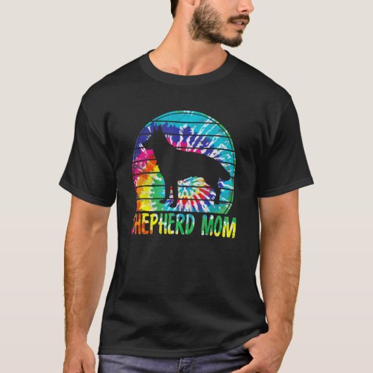 Retro German Shepherd Ma Dog moeder Pet Shepard M T-shirt (Voorkant)