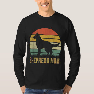 Retro German Shepherd Mam Gift Dog Moeder Pet Shep T-shirt