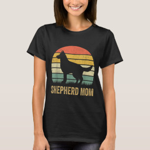 Retro German Shepherd Mam Gift Dog Moeder Pet Shep T-shirt