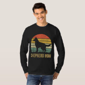 Retro German Shepherd Mam Gift Dog Moeder Pet Shep T-shirt (Voorkant volledig)