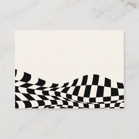 Retro geruit patroon oud geld Trouwkledij Informatiekaartje (Achterkant)