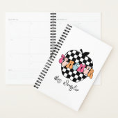 Retro geruite Apple Schattigee Teacher Planner (Display)