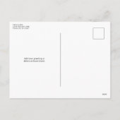 Retro geruite boog familie foto feestdagenkaart (Achterkant)