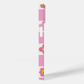 Retro geruite Checker Y2K bloemenpatroon Case-Mate iPhone Case (Achterkant / Rechts)