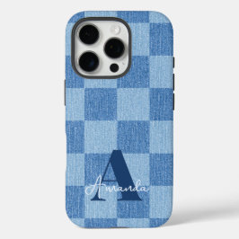 Retro geruite vervaging iPhone 16 pro hoesje