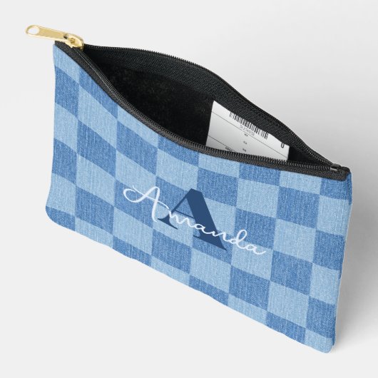 Retro geruite vervaging etui (Open)