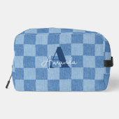 Retro geruite vervaging toilettasje (Achterkant)