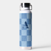 Retro geruite vervaging waterfles (Achterkant)