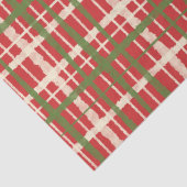 Retro geschilderd kerstpatroon tissuepapier (Detail)