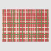 Retro geschilderd kerstpatroon tissuepapier (Voorkant)